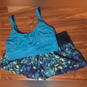 Women’s Swim Set XL – Board Shorts & Crop Top Two Piece
